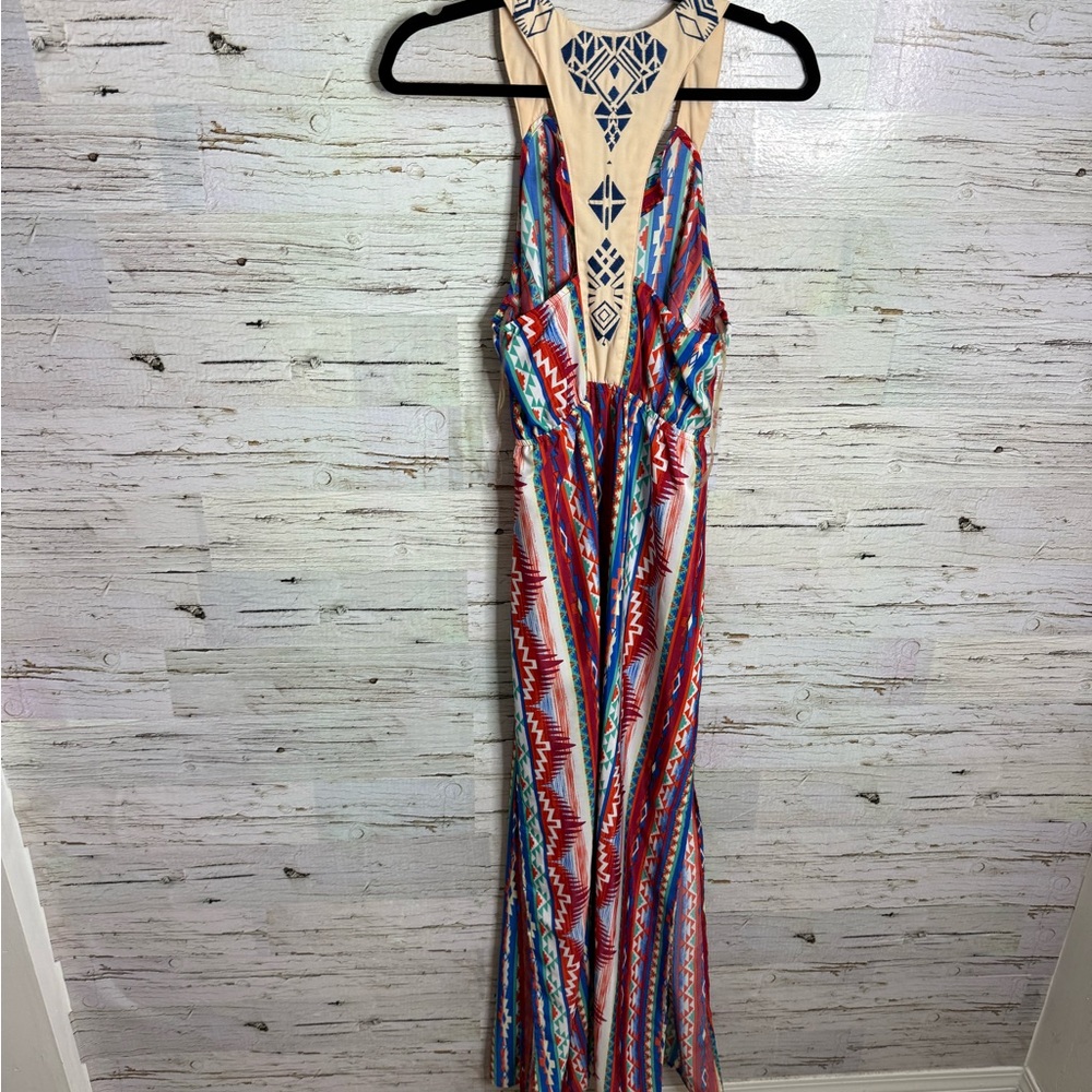 Flying Tomato Multicolor Maxi Dress size small - Picture 3 of 3